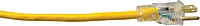 SOUTHWIRE 12/3 Multi-Outlet Vinyl Extension Cord with Lighted End, 50-Foot, Yellow (4188SW8802)