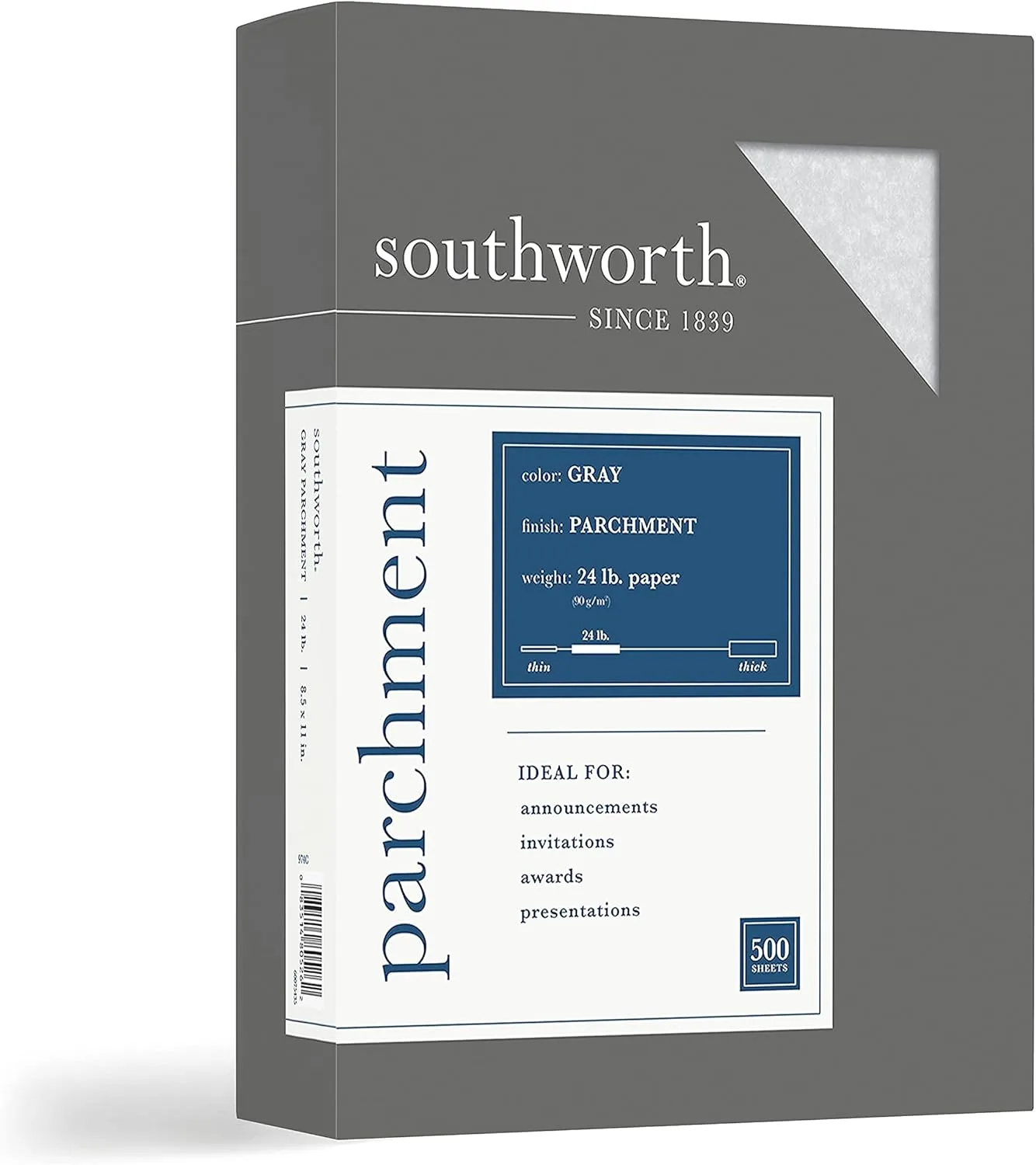 SOUTHWORTH Parchment Specialty Paper, 24 lb, 8.5 x 11