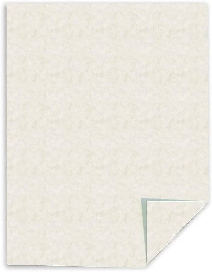 Southworth P984CK336 Parchment Specialty Paper, Ivory, 24lb, 8 1/2 x 11, 100 Sheets