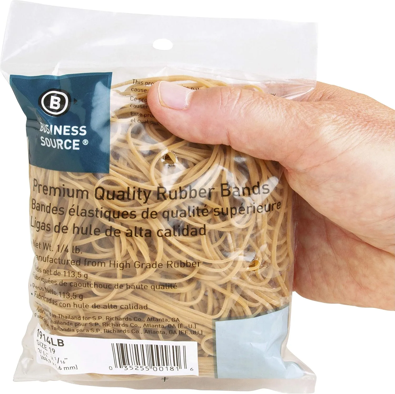 Sparco Premium Quality Rubber Bands - Size: #19 - 3.50in Length x 60 mil Width - 30 mil Thickness - Sustainable