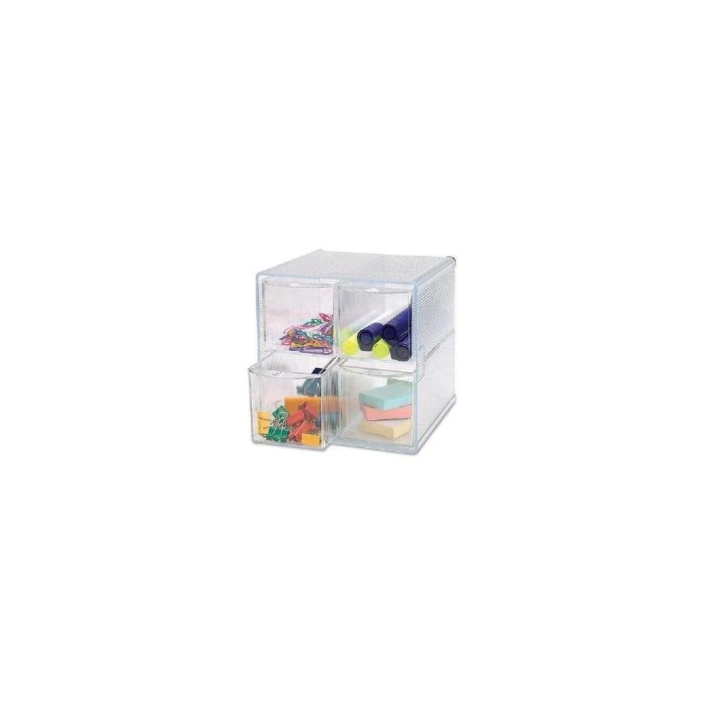 SPARCO 4-Drawer Storage Organizer, Clear - 6" x 7.3" x 6"