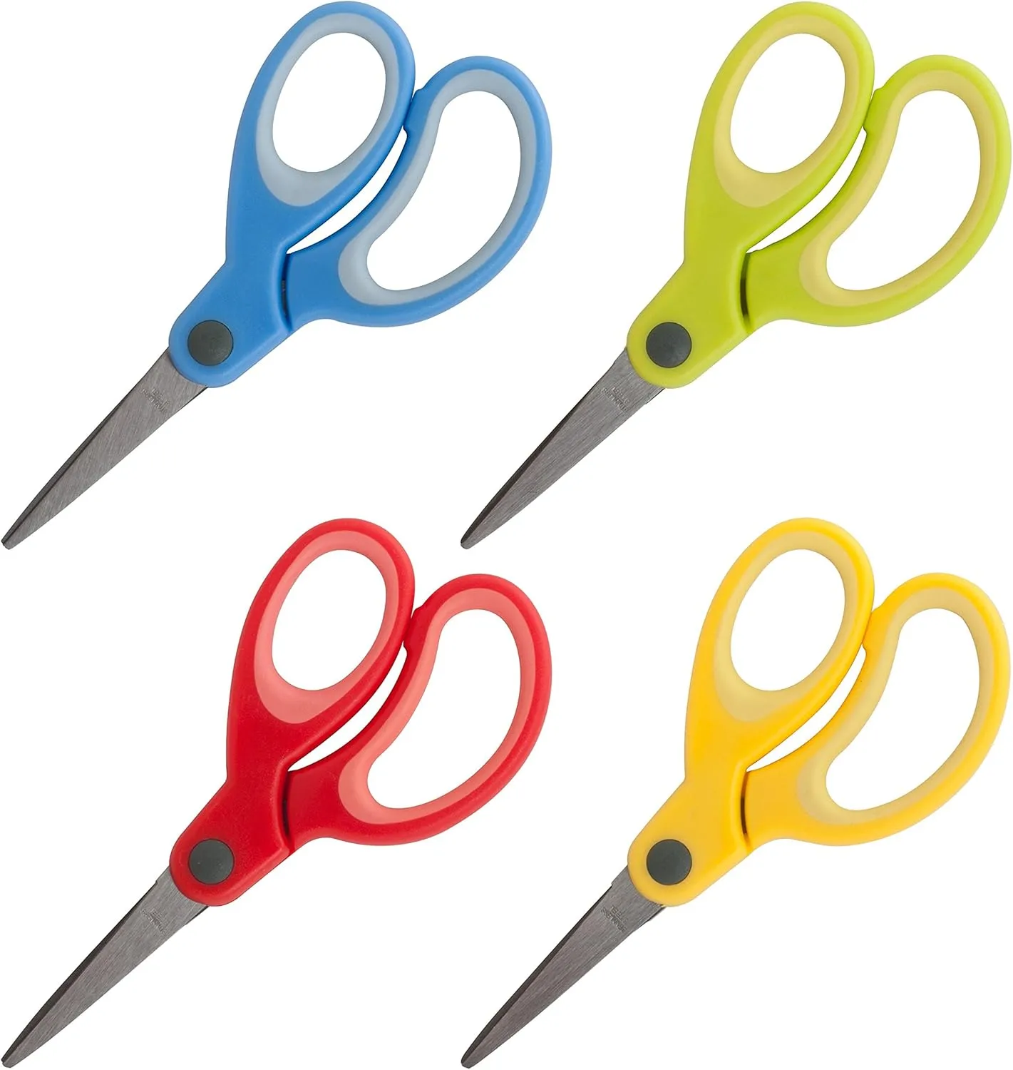 Sparco 5-Inch Kids Pointed End Scissors, Rubber, Red (SPR39044)