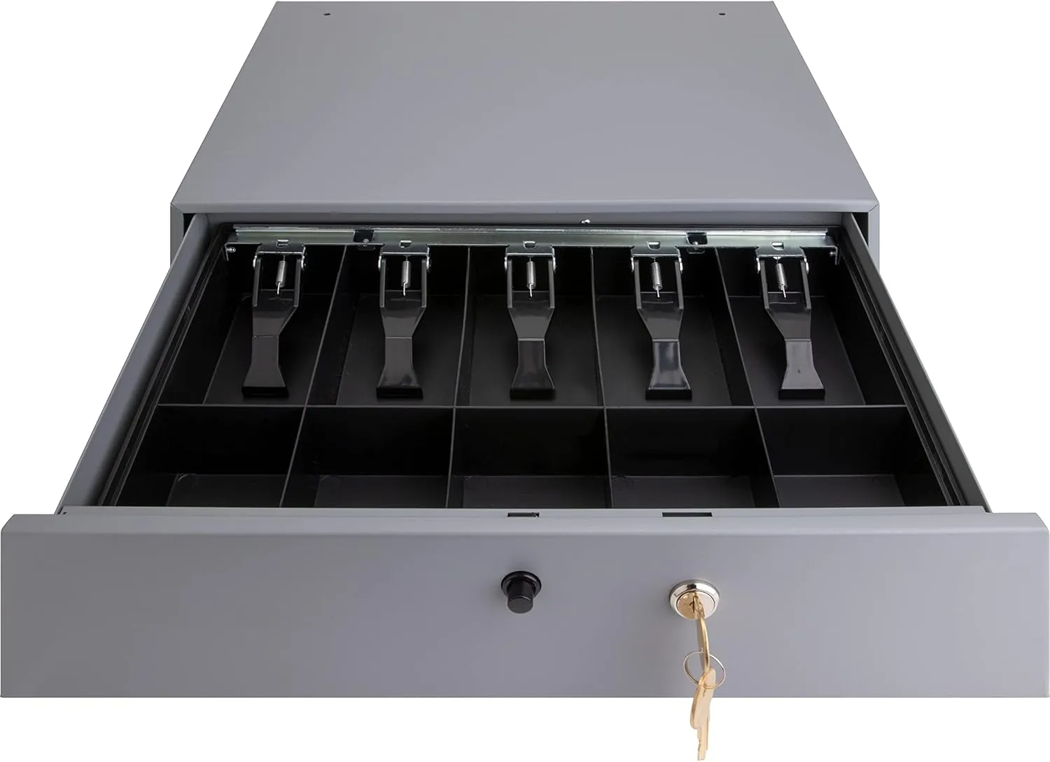Sparco Removable Tray Cash Drawer, Gray, 3.8in x 17.8in x 15.8in