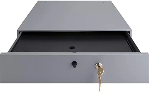 Sparco Removable Tray Cash Drawer, Gray, 3.8in x 17.8in x 15.8in