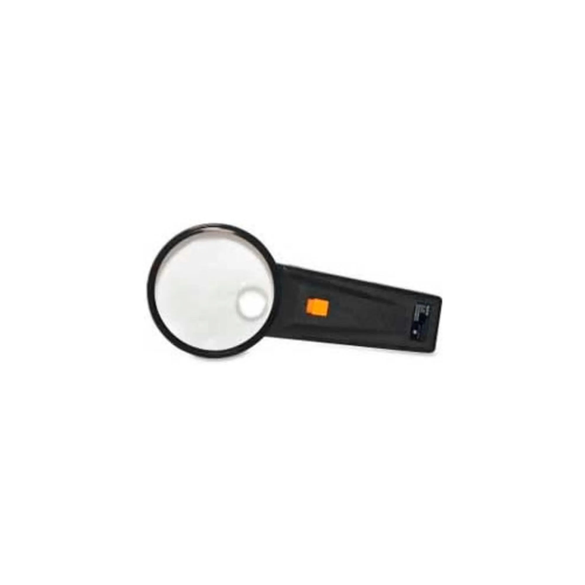 Sparco 01878 Illuminated Magnifier,Round,2X Main/4X Bifocal,3" Dia,BK