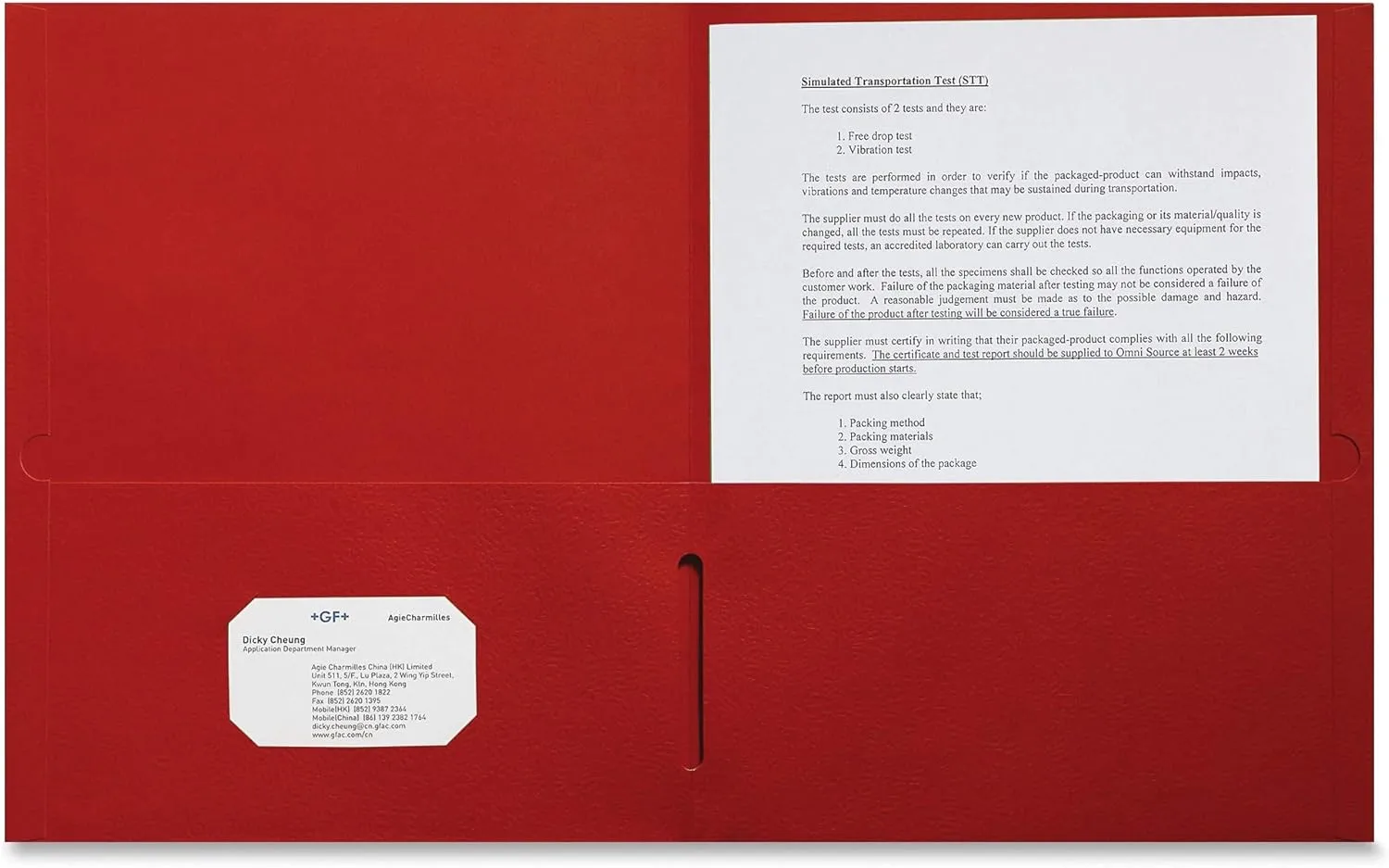 Sparco Leatherette Portfolio, 2-Pocket, Letter Size, Red (Box of 25)