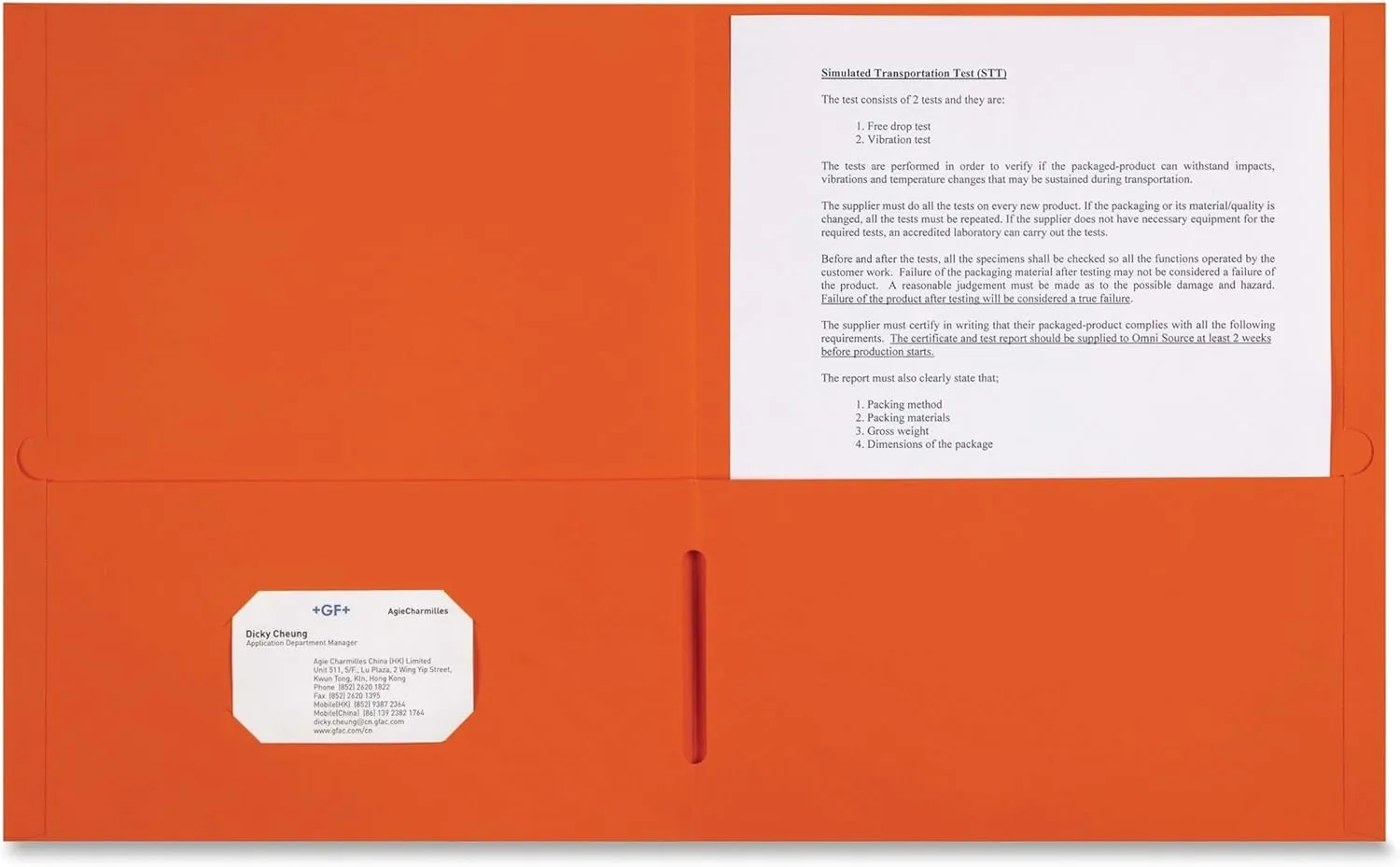 Sparco Leatherette Portfolio, 2-Pocket, 8-1/2 x 11, Orange - Box of 25