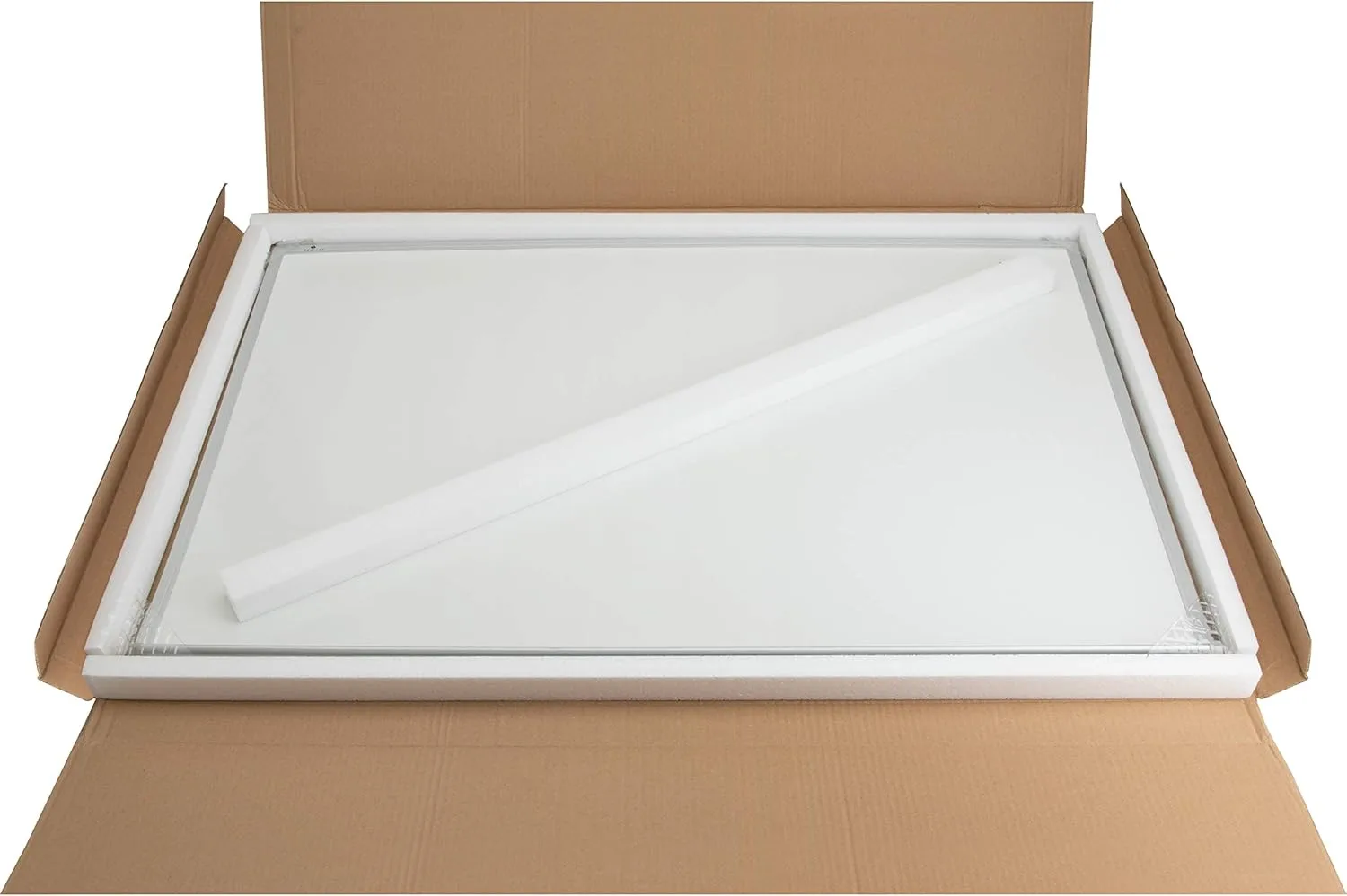 Melamine Dry-Erase Whiteboard with Aluminum Frame and Marker Tray
