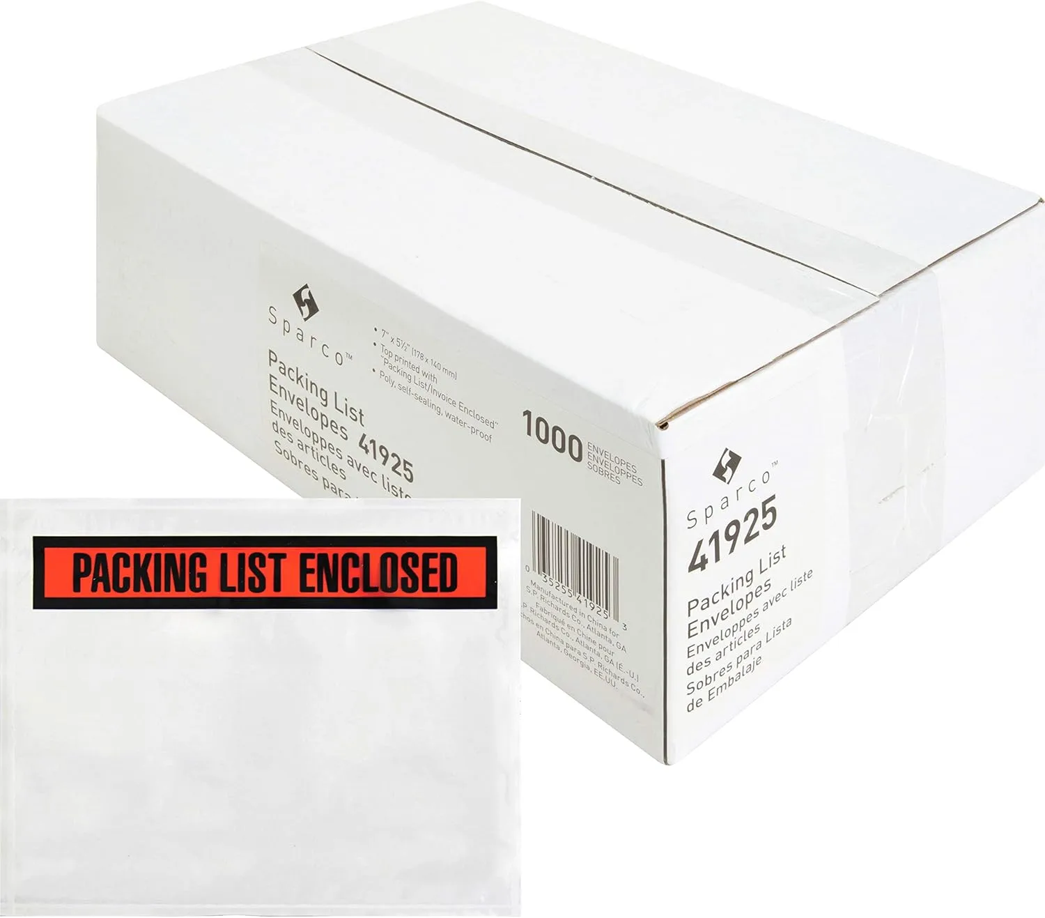 Sparco Pre-Labeled Packing Slip Envelope (SPR41925)