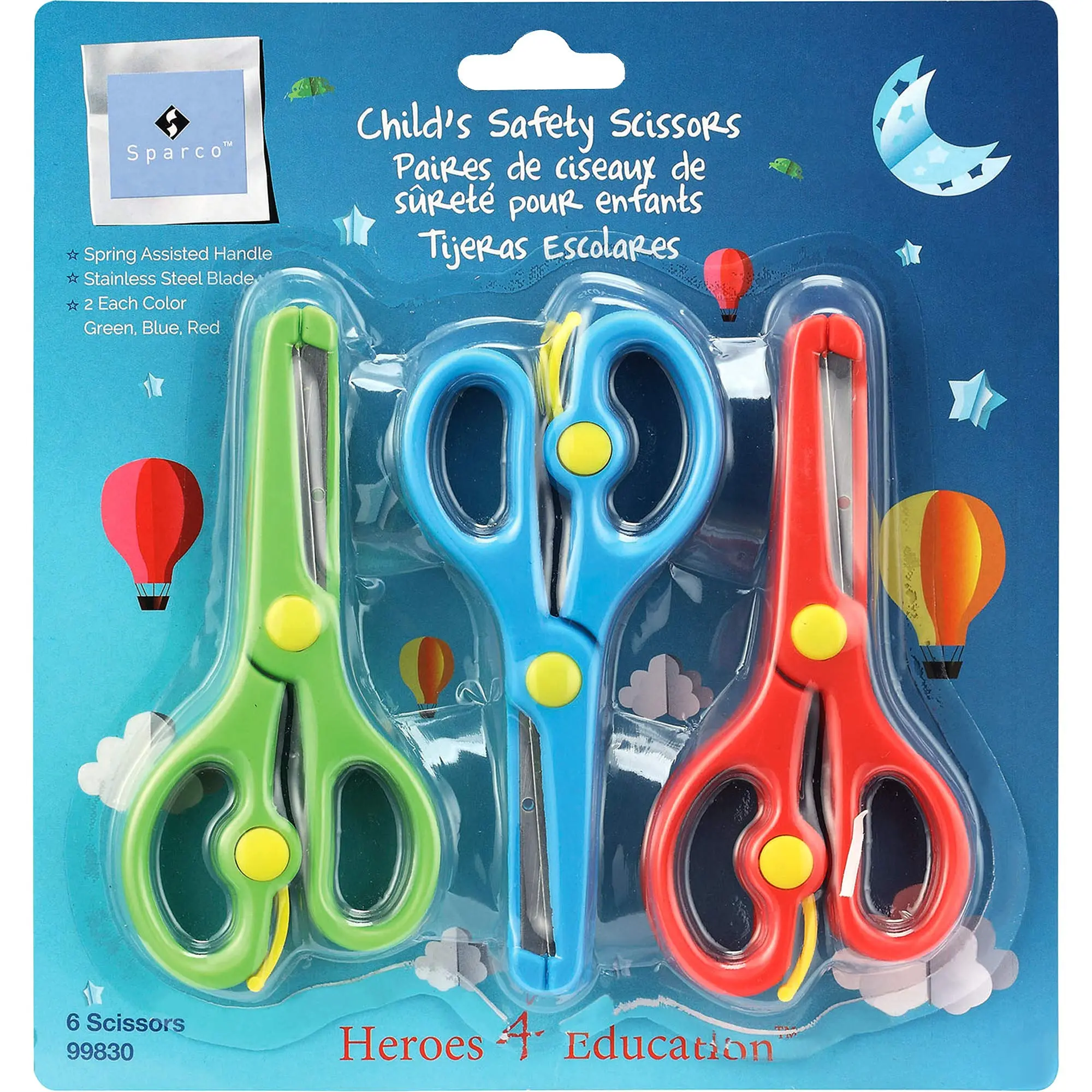 Sparco Child's Safety Scissors Set - 6 Count