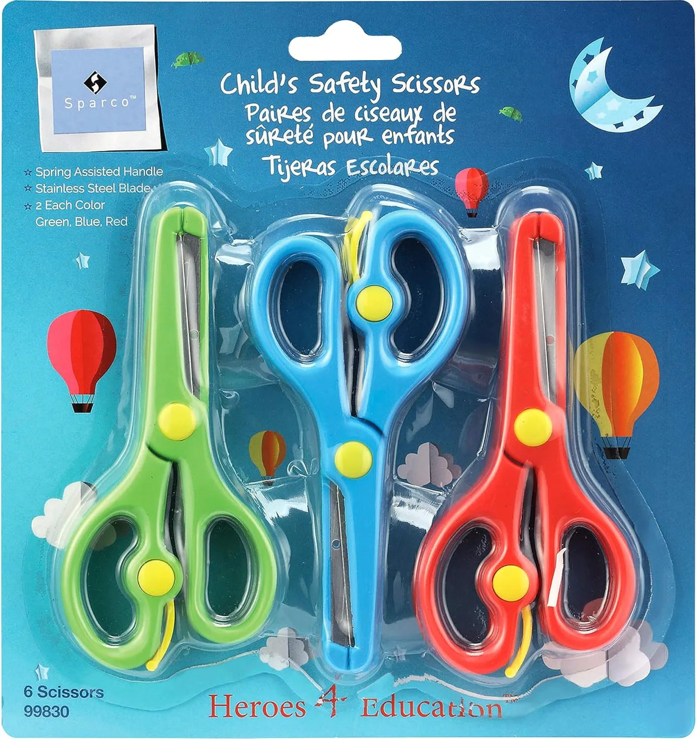 Sparco Child's Safety Scissors Set - 6 Count