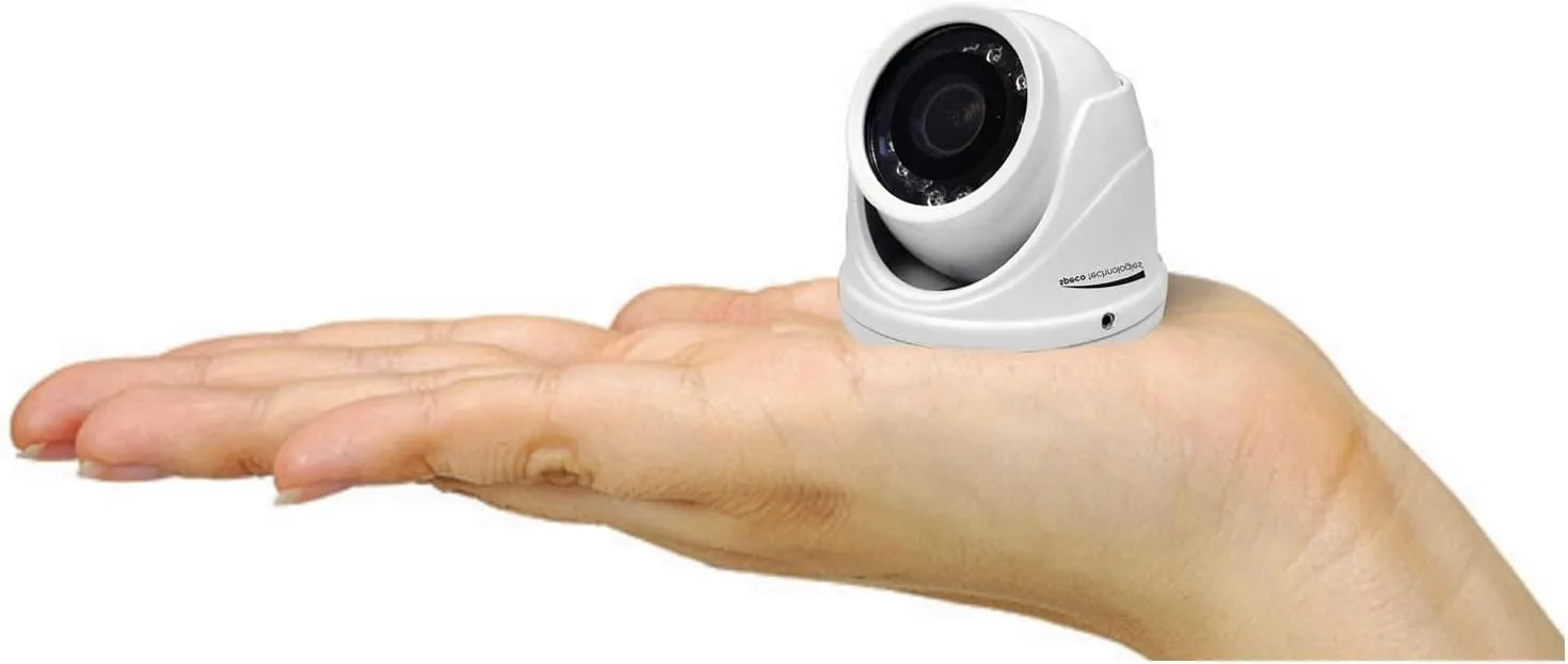 Speco 4MP HD-TVI Mini Turret Camera 2.9mm Lens - White Housing