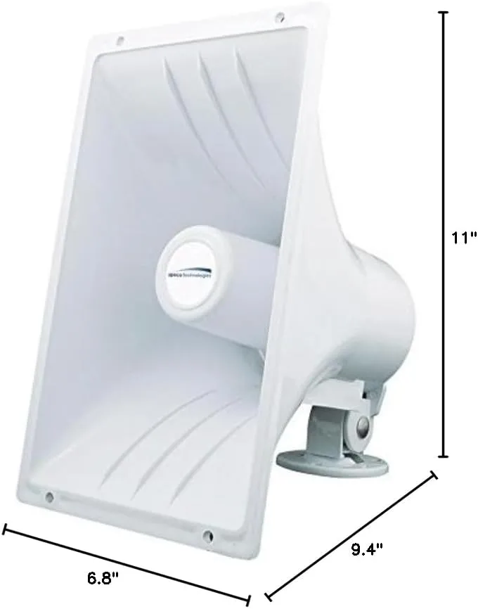 Speco 6.5 inches Weatherproof PA Speaker - SPC-40RP, 40W, 120dB, 8 Ohm, White, Durable Modern, Audio Equipment