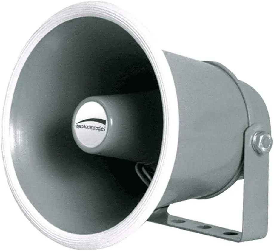 Speco SPC10 6" Weather-Resistant PA Horn Speaker - 15W, 8Ω