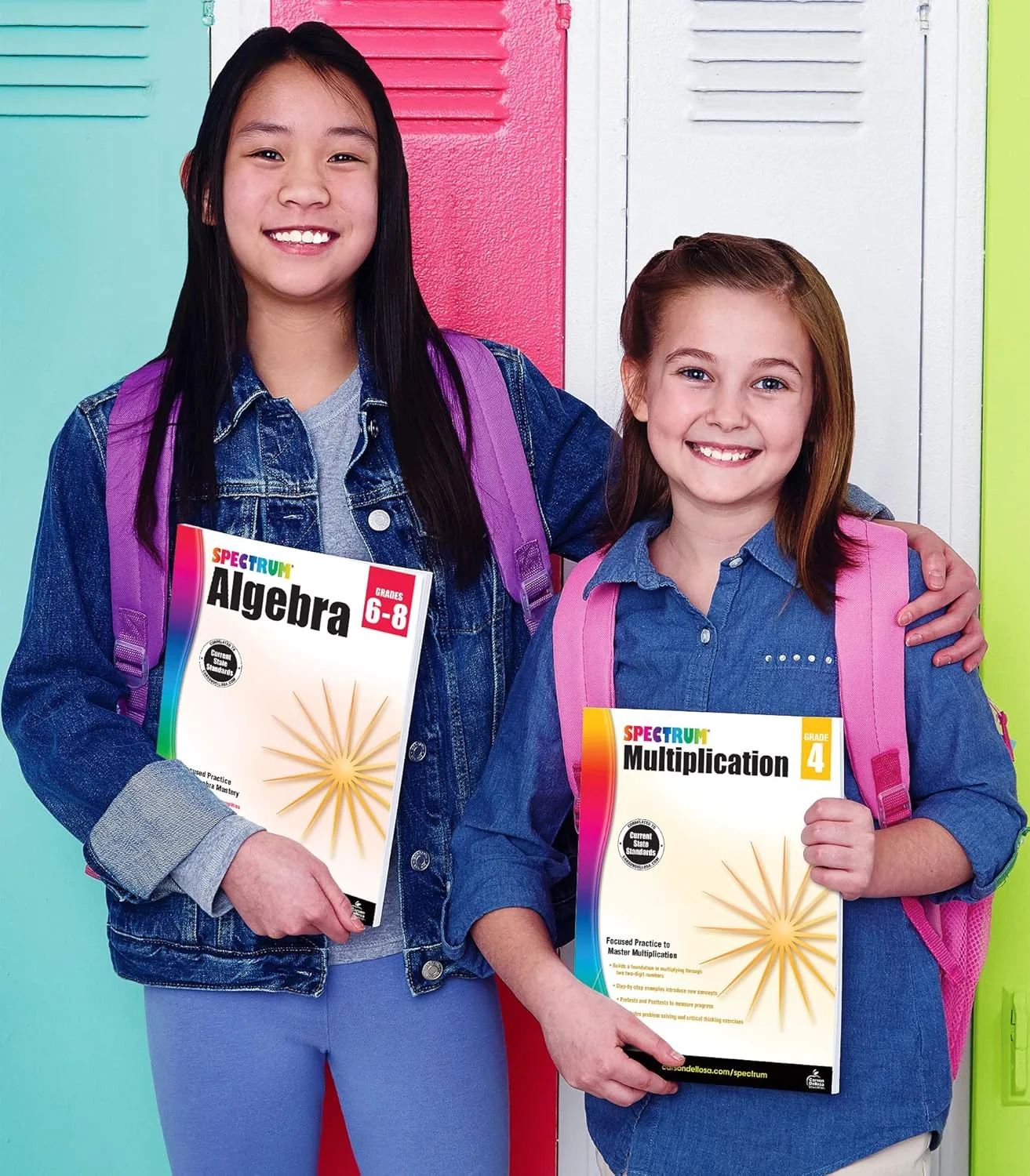 Spectrum Algebra 1 Workbook, Ages 11-14, Grades 6-8 Algebra/Pre-Algebra Workbook Covering Fractions, Algebra Equations