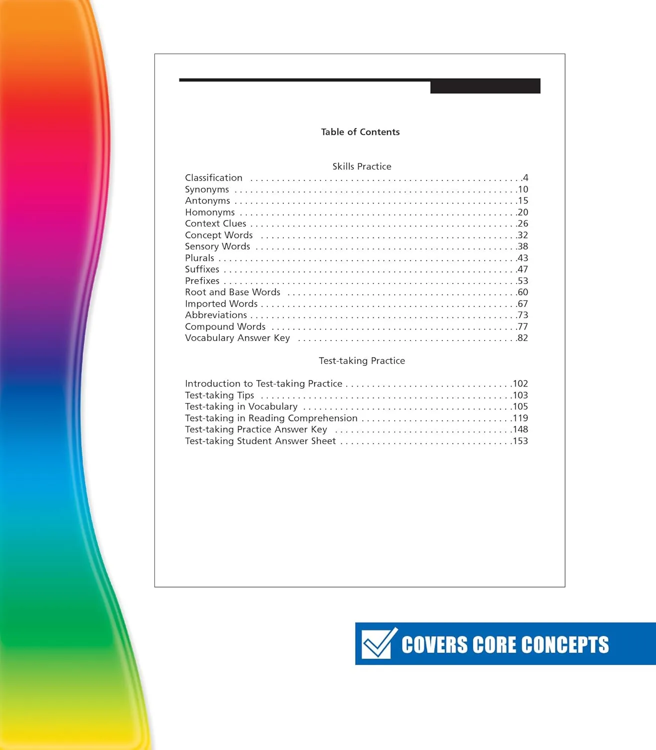 Spectrum 5th Grade Vocabulary Workbooks, Ages 10 to 11, Grade 5 Vocabulary, Reading Comprehension Context Clues