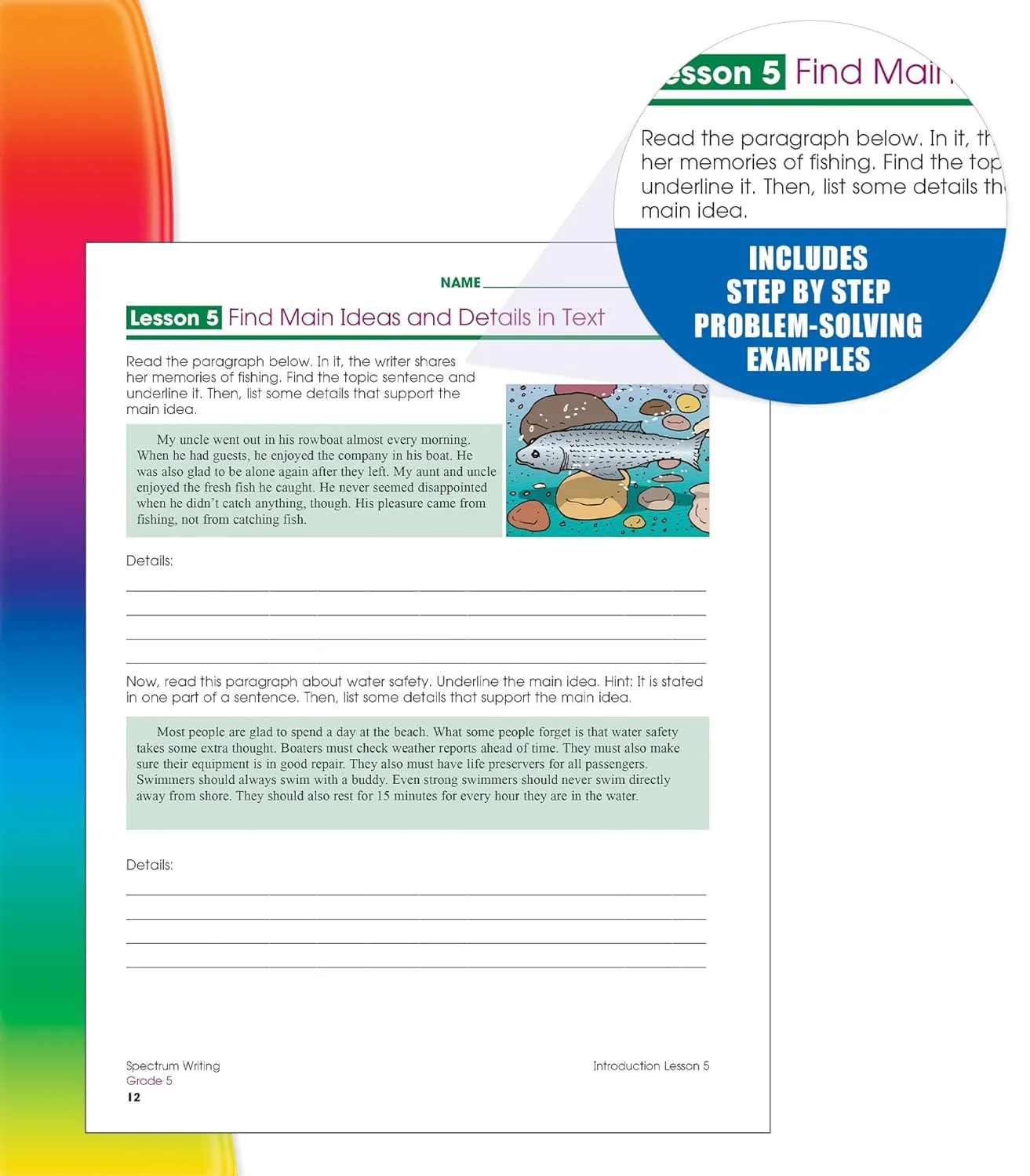 Spectrum 5th Grade Writing Workbooks, Ages 10 to 11, Grade 5 Writing, Informative, Persuasive, News Report, Article