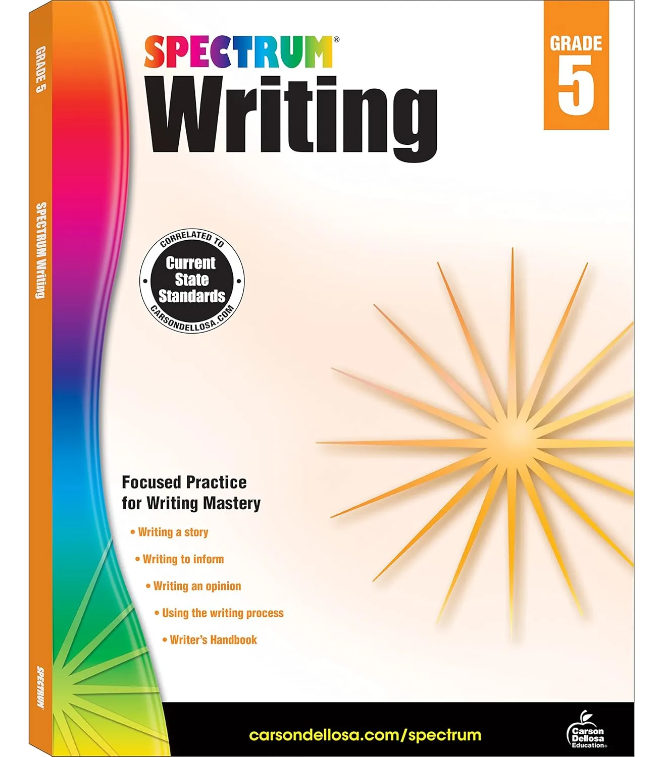 Spectrum 5th Grade Writing Workbooks, Ages 10 to 11, Grade 5 Writing, Informative, Persuasive, News Report, Article