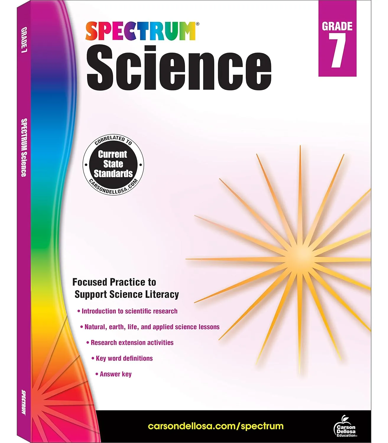 Spectrum 7th Grade Science Workbook, Ages 12 to 13, Grade 7 Science Workbook, Natural, Earth, and Life Science
