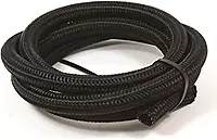 SpeedFX 5350420 Black Nylon Stainless Steel Braided Hose -4AN x 20'