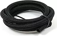 SpeedFX 5350420 Black Nylon Stainless Steel Braided Hose -4AN x 20'