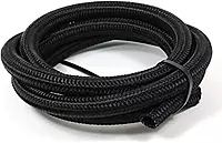 SpeedFX 5350420 Black Nylon Stainless Steel Braided Hose -4AN x 20'