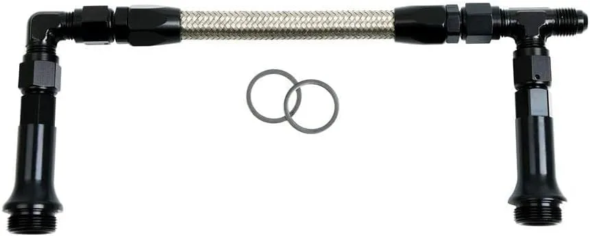 -6AN BLK DUAL INLET HOLLEY 4150