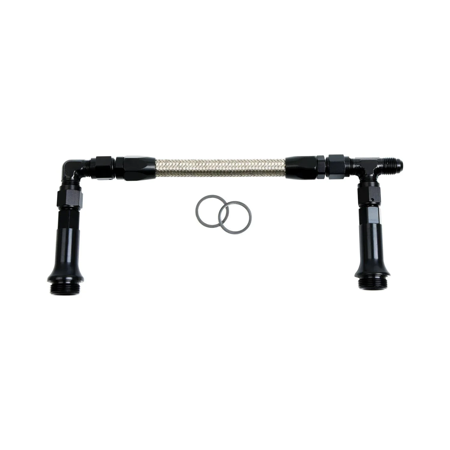 -8AN BLK DUAL INLET HOLLEY 4500