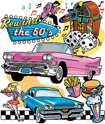 Rewind the 50’s Classic T-Shirt – Rock & Roll Diner Edition