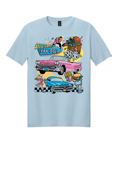 Rewind the 50’s Classic T-Shirt – Rock & Roll Diner Edition