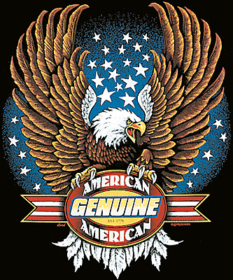 Genuine American Black T-Shirt