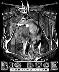 Big Buck Hunting Club Deer Antler Tee
