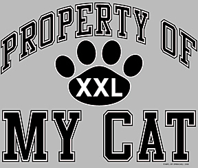 Property of My Cat XXL Paw Print Tee