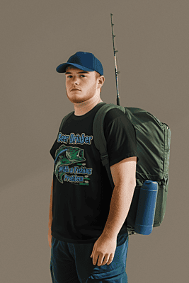 Beer Drinker With a Fishing Problem Bass Tee