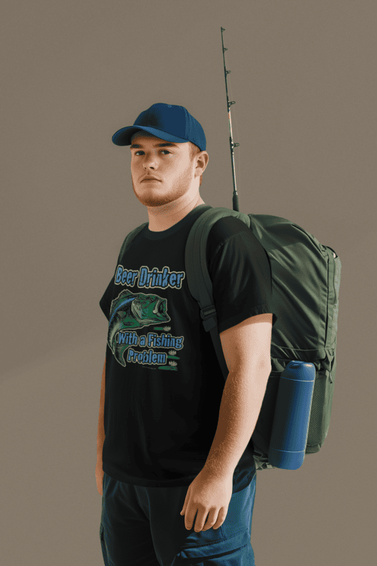 Beer Drinker With a Fishing Problem Bass Tee