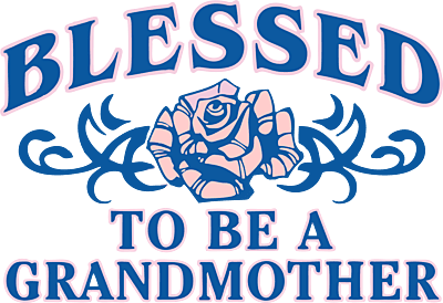 Blessed to Be a Grandmother Rose Script Tee