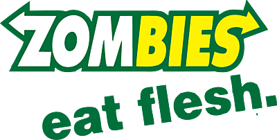 Zombies Eat Flesh – Funny Zombie Parody T-Shirt