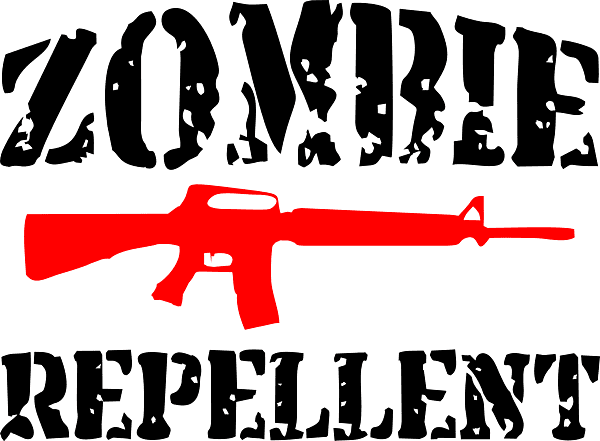 Zombie Repellent – Funny Zombie Hunter T-Shirt