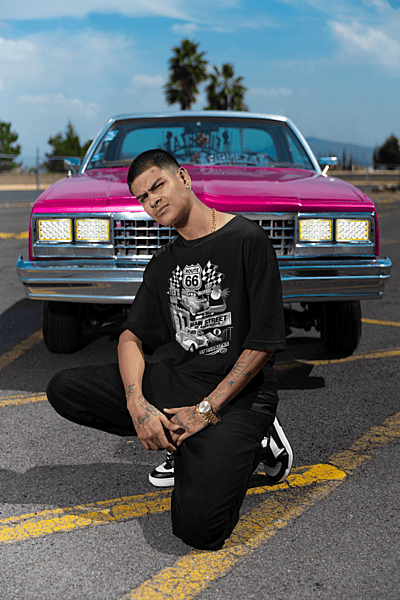 Route 66 Main Street Retro Car T-Shirt