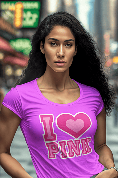 I ♥ Pink – Fun & Bold Statement T-Shirt