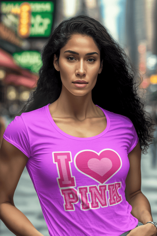 I ♥ Pink – Fun & Bold Statement T-Shirt