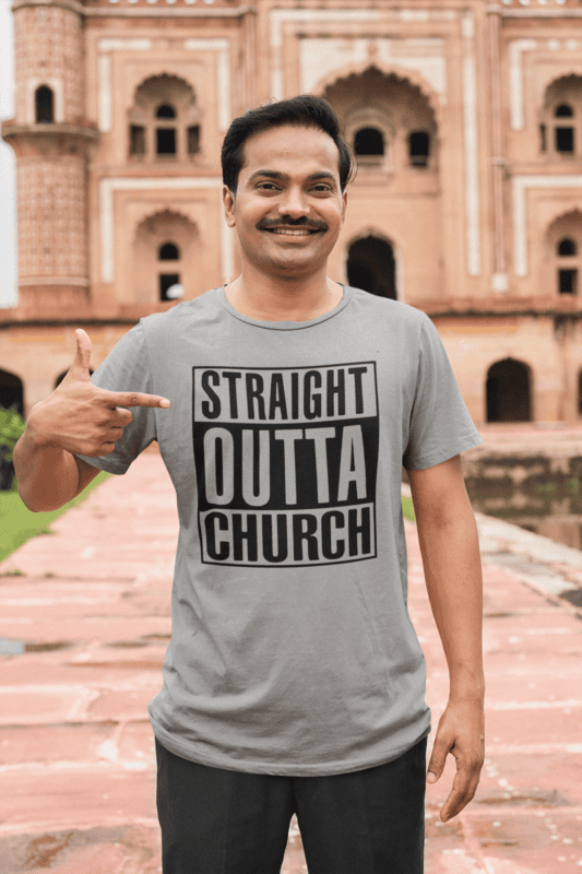Straight Outta Church T-Shirt – Bold Christian Statement Tee