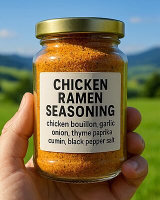 Spice Jar Sticker Label