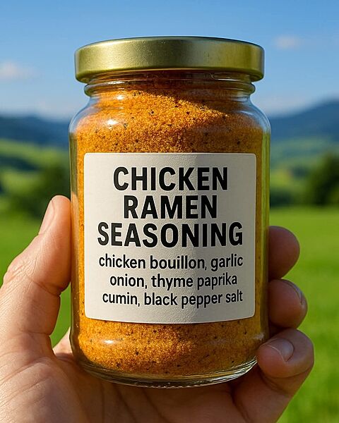 Spice Jar Sticker Label