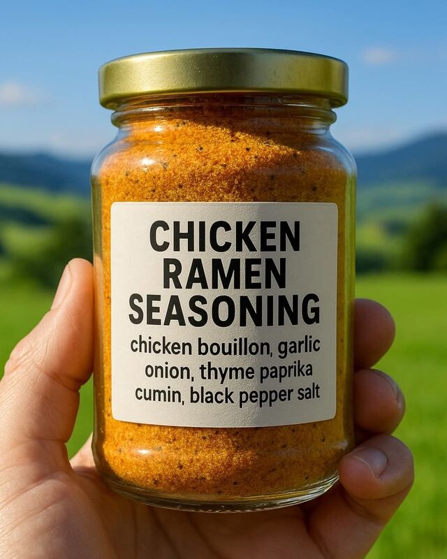 Spice Jar Sticker Label