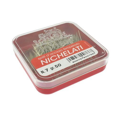 Spille acciaio Nichelato Temperato 32X0,6 mm (50 gr) - Made in Italy