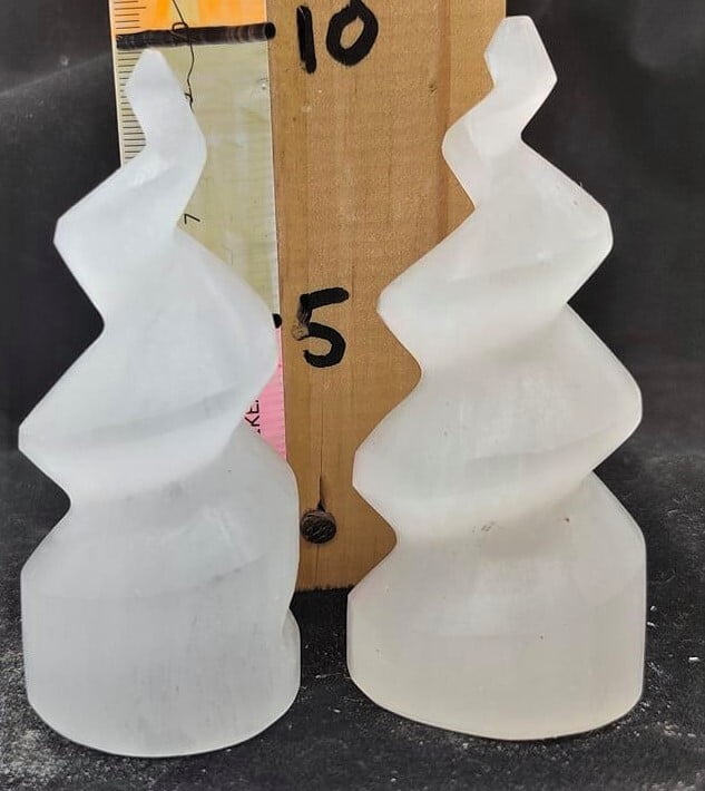 10cm Selenite Spiral Tower