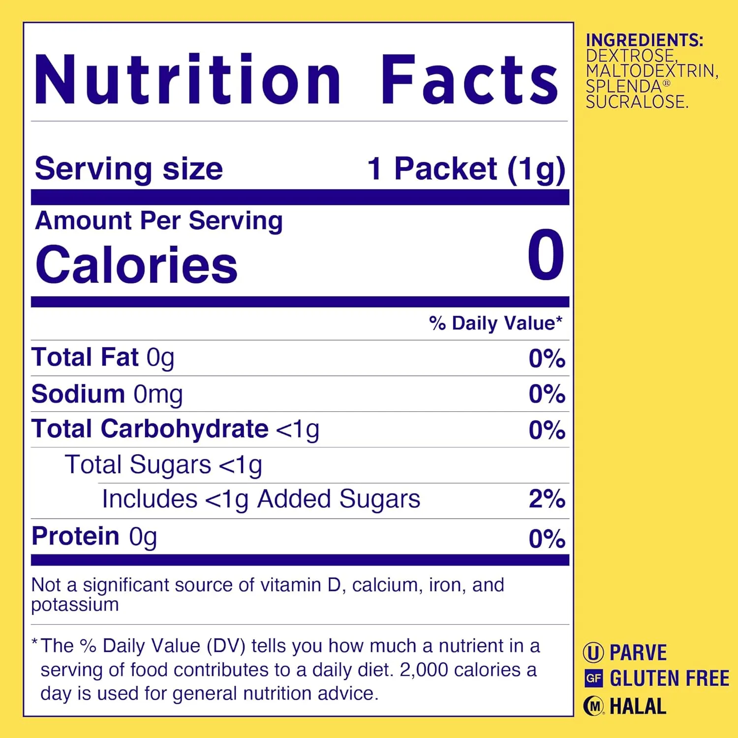 Splenda No Calorie Sweetener Value Pack, 1000 Individual Packets, 2.2 lbs,1000 Count (Pack of 1) 35.2 Ounce (Pack of 1)