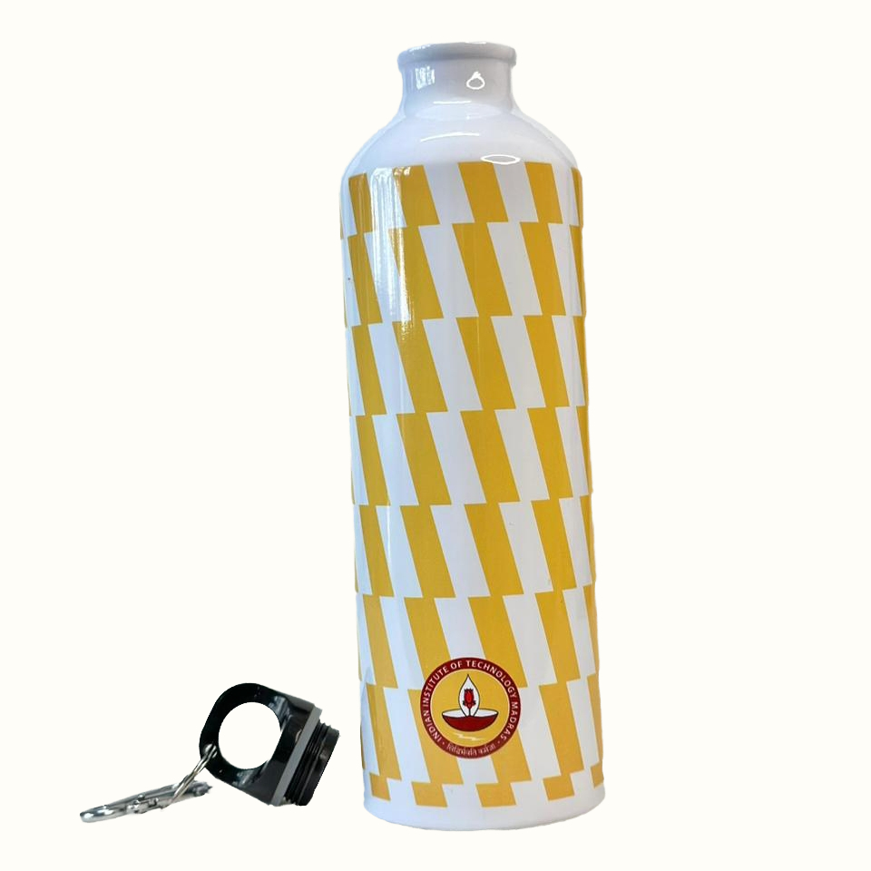 IITM Sports water bottle - Yellow/white