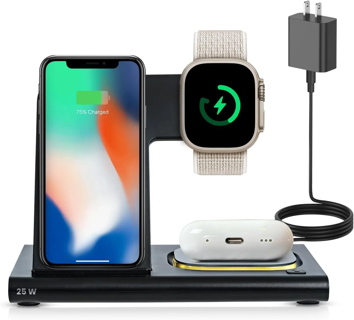 SPRACHT Flex Charge 3 3-in-1 Wireless Charging Station